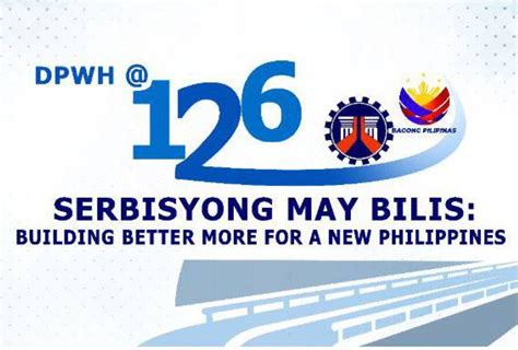 dpwh vision mission 2024|DPWH highlights 126 years of quality infrastructure for .